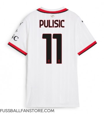 AC Milan Christian Pulisic #11 Replik Auswärtstrikot Damen 2024-25 Kurzarm